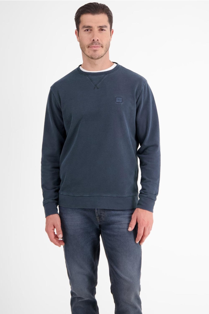 GEMELEERDE TRUI MET RONDE HALS 24D4013 485